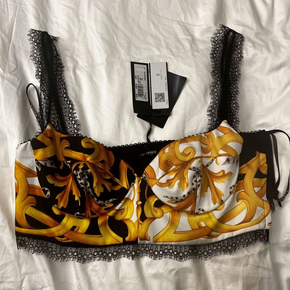 Versace - Brand New with Tags authentic Bralette . sz46